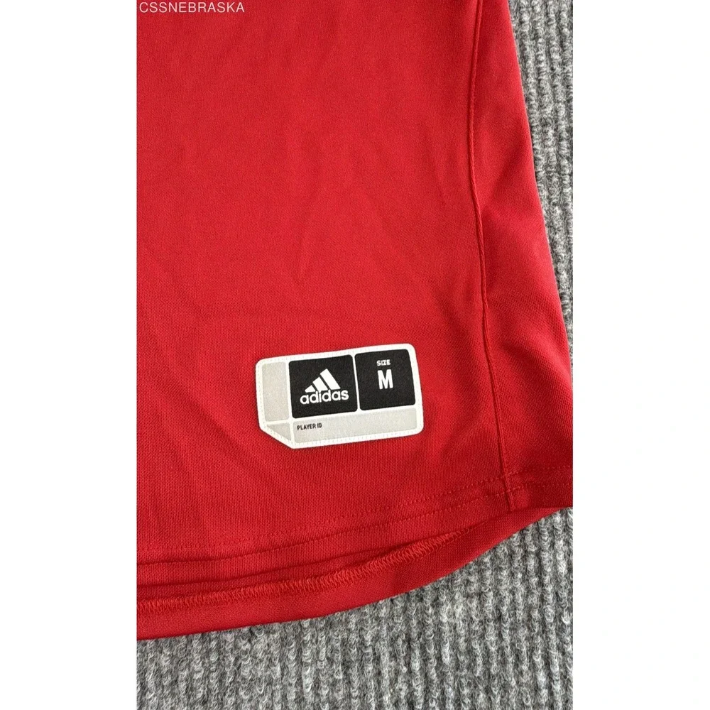 adidas Men's Nebraska Huskers Jersey Red NCAA Football Big 10 Primegreen Sz M